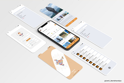 Travel/Tourism App UI Design adobe illustrator adobe photoshop adobe xd application ui design mobile ui tourism mobile app design uiux design user centric design user expirience design