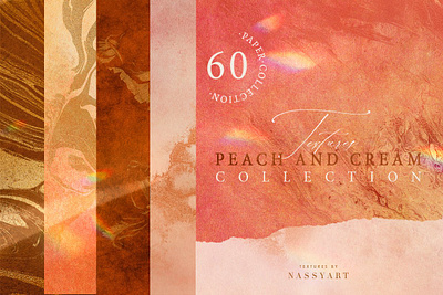 60 Peach and Cream Textures 3d animation graphic design logo motion graphics