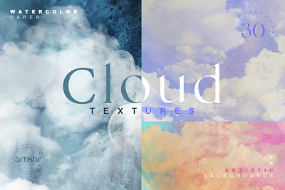 Cloudy Watercolor Abstract Textures 3d animation branding graphic design motion graphics