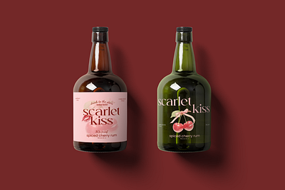 Scarlet Kiss ᵎᵎ 🍒 ⋅ ˚✮ branding design graphic design packaging packaging design