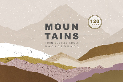 Mountain Torn Deckled Textures 3d animation branding graphic design logo motion graphics ui