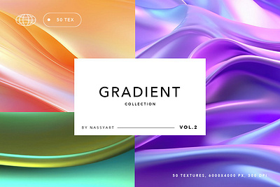 50 Iridescent Wavy Gradient Textures 3d animation branding graphic design logo motion graphics ui