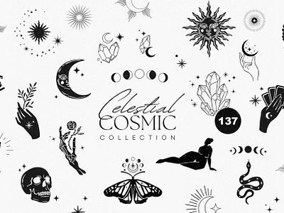 Celestial Cosmic Collection 3d animation logo motion graphics