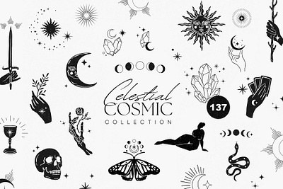 Celestial Cosmic Collection 3d animation logo motion graphics