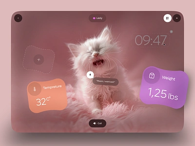 Track Pet Heath - UI Concept app dashboard design desktop healt pet track ui ux widgets