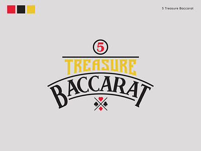 5 Treasure Baccarat Logo baccarat logo branding logo logo daily logo inspiration logodesign logofolio logos logotype modern logo treasure logo ui