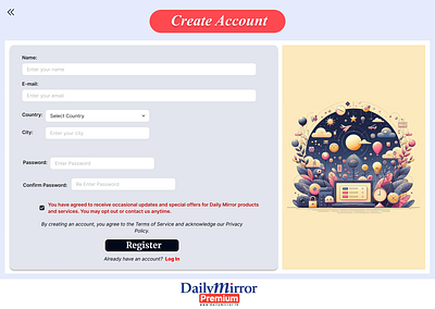 DailyMirror Website Redesign (Selected Pages) clean design figma ui design user experience web redesign