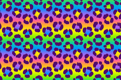 Rainbow Cheetah Pattern cheetah frank lisa pattern rainbow style vector