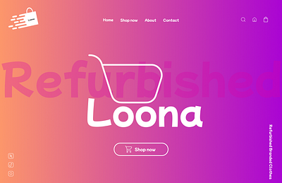 Loona - Refurbished Branded Clothes design ecommerce ecommerce store minimalistic ui uiux ux