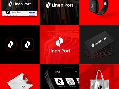 Linen Port logo design timeless fashion logo design