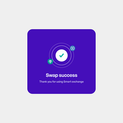 Swap success crypto de fi design mobile app mobile design product design ui ux uxui