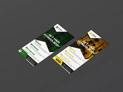 Fitness or Gym DL Flyer /Rack Card/Poster Design bodybuilder booklet branding brochure business business identity commercial energy fit fitness flyer gym magazine marketing poster promotion rack rack card signage signs