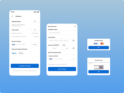 Credit card checkout #DailyUI 002 best ui branding checkout checkout ui checout credit credit card daily ui ladlapur macbook mastercard order page payment method purchase page sabanna ui ux design visa