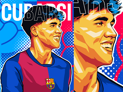 Pau Cubarsí Illustration artwork artwork football footballart footballillustrated graphic design illustration sports