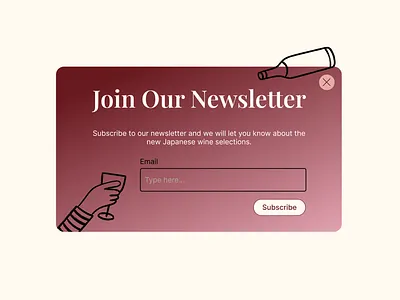 aka Sign-Up Overlay ui