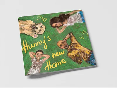 Book Cover book book cover dogs family illustration labrador soft pastel