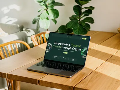 ThriftChain design fintech hero section landingpage web3