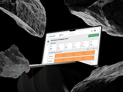 Golf Tee Dashboard Design app booking golf booking golf tee design golf golf admin golf board booking golf dashboard golf tee golftee tee board ui user inerface ux