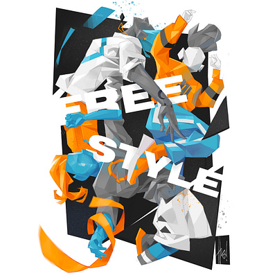 Freestylers 🤸‍♀️ branding dynamic anatomy edgy freestyle illustration design lifestyle parkour street art streetwear urban style