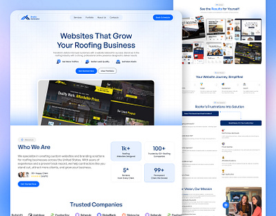 StepUp Contractor - Roofing Business Design Agency agency website branding branding design design agency homepage landing page logo poster design product design roofing business roofing website saas saas website ui ui design ux ux design web design website website design