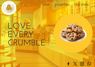 Clare's Cookies branding graphic design logo ui