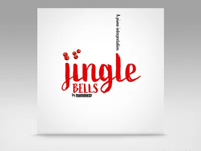 Jingle Bells, A Piano Interpretation album art album cover branding graphic design logo music art typography