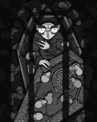 Nosferatu digital illustration illustration procreate