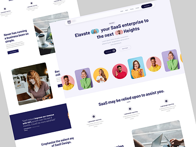 SaaS Website For Business Growth business corporate design enterprise figma growth landing page saas solutions ui uiux web design