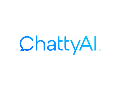 ChattyAI - Logo Design (Unused & For Sale) ai app blue branding c c logo chat design futuristic graphic design iot it logo minimal modern monogram saas simple software technology