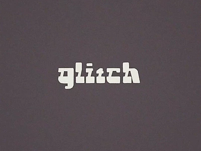 glitch animation font glitch movement procreate typography vintage