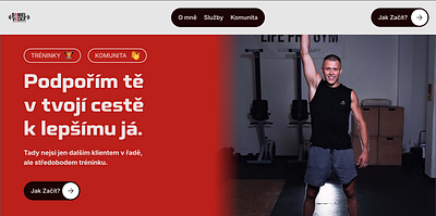 Fitness coach - landing page fitness landing page ui ux