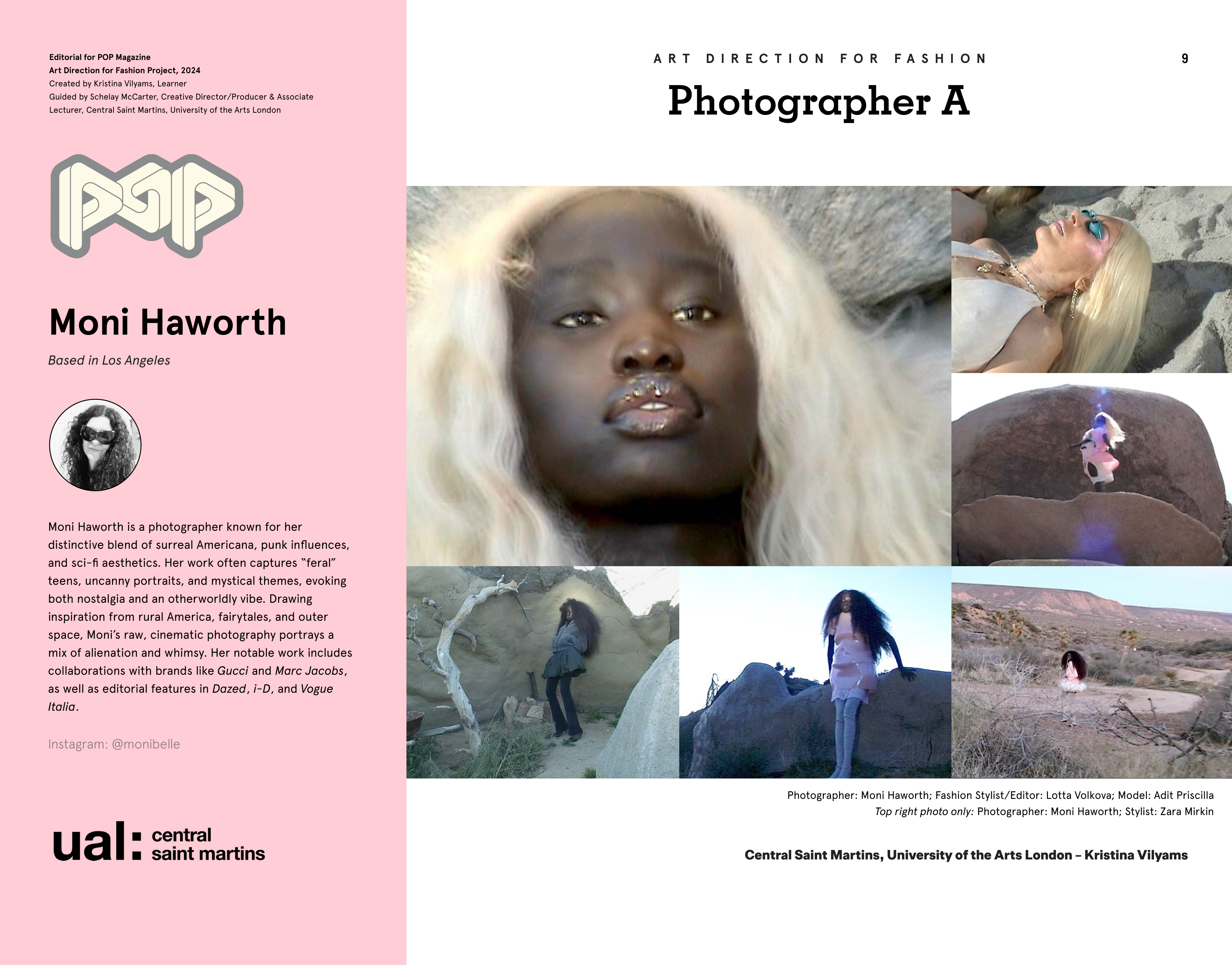 Central Saint Martins: Art Direction for Fashion art artist central saint martins creative csm design designer direction fashion fashiontent graphic kristina vilyams magazine pink pop product ual university of the arts london