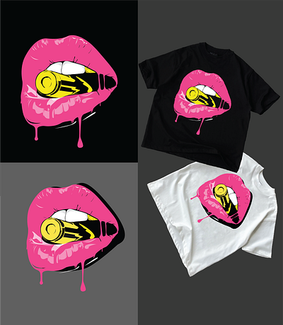 Luscious Lips | Printable T-Shirt Art classi tee classic classic graphic lips ootd oufit of the day tshirt inspiration vintage tee women fation women tshirt