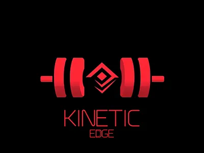 Kinetic Edge Gym branding graphic design logo