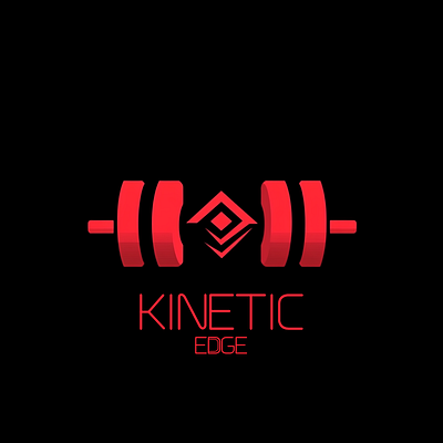 Kinetic Edge Gym branding graphic design logo