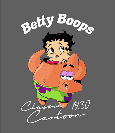 Betty Boop | Classic Cartoon | Artwork | Print Ready betty boops bikini botton classic cartoon fashion hip hop patrick the star street style tshirt artwork vintage cartoon wall art