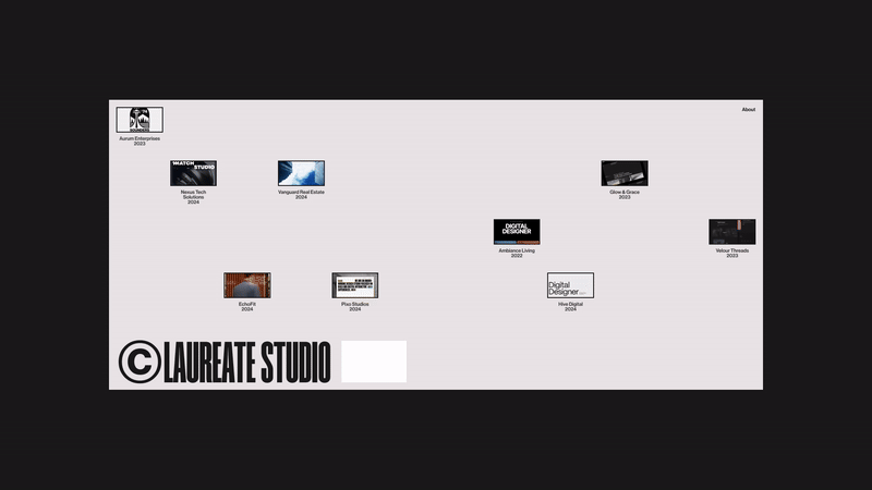 The full design for Laureate Studio is now live animation branding graphic design logo motion graphics ui web design