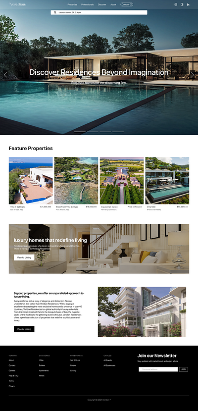 Real Estate Landing Page ui