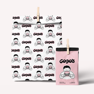 Gogo's Burger branddesign brandidentity branding businessbranding cafe illustration logo mascotdesign packagingdesign restaurant smallbusiness visualidentity