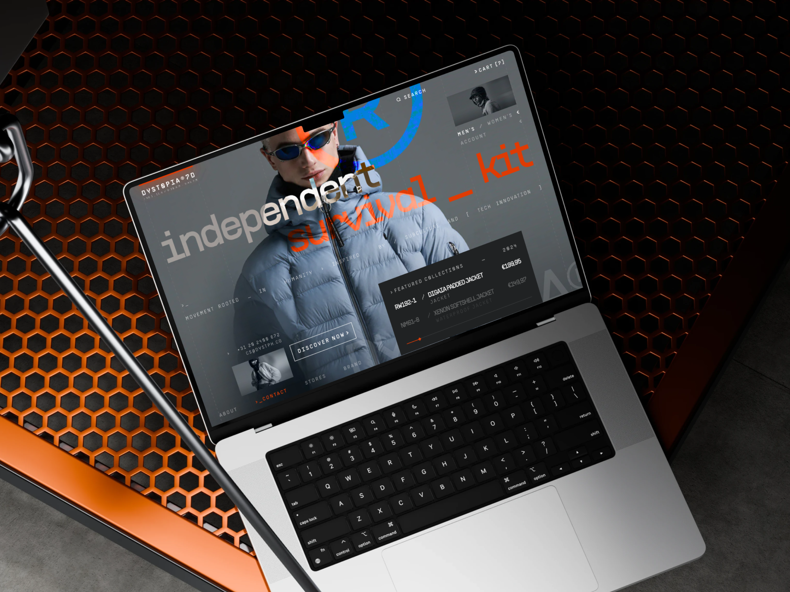 Dyst0pia®7D Fashion Website by Sultan Adi for Orizon UI