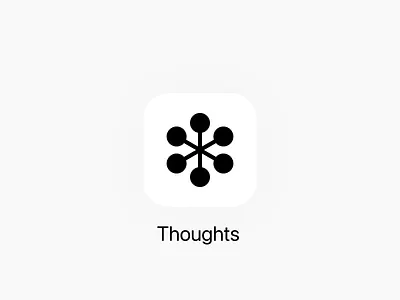 Thoughts app - Logo app design app logo craft grafician icon design icon logo logo logo app logo design logo designer logo symbol symbol thoughts app