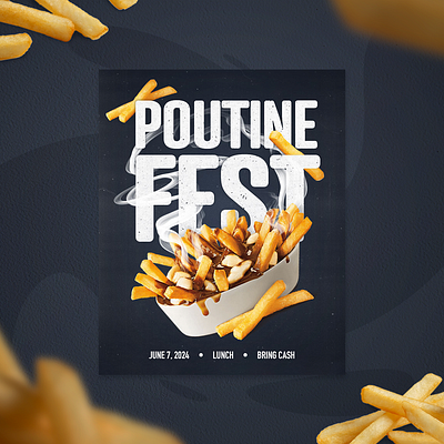 Poutine Fest graphic design social media