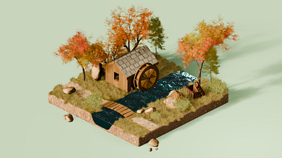 Tiny Hause 3d illustration