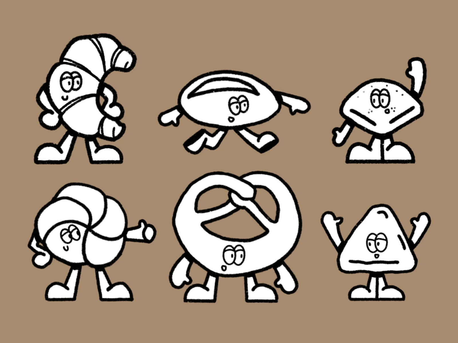 Example of Custom Retro Illustration Set