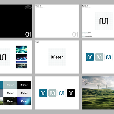 ⬤ Brand Proposal — Meter branding case study eddesignme el salvador energy logo meter monogram userexperience