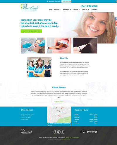 NC Dental wordpress