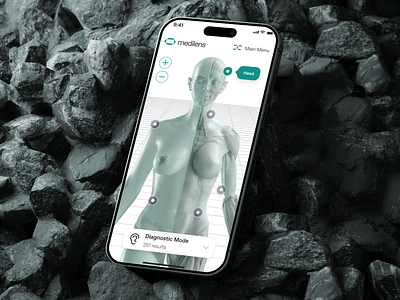 medilens: AI Medical Diagnostics & Imaging - Interactive Anatomy 3d ai diagnostics ai medical imaging anatomy biotech biotech landing page biotech website clean diagnostic diagnostics app digital health medical imaging medical website minimal mobile app modern responsive smart health teal therapeutics