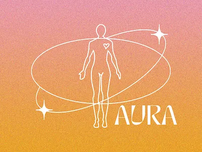 AURA: AI Mental Health App branding graphic design logo
