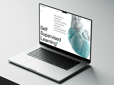 medilens: AI Medical Diagnostics & Imaging - Hero Exploration UI 3d ai diagnostics ai medical imaging biotech biotech landing page biotech website clean clinical website diagnostic diagnostics website digital health heart medical imaging medical website minimal modern responsive smart health teal therapeutics