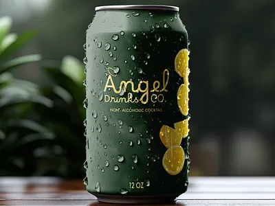 Angel Drinks Co. branding design graphic design illustration logo